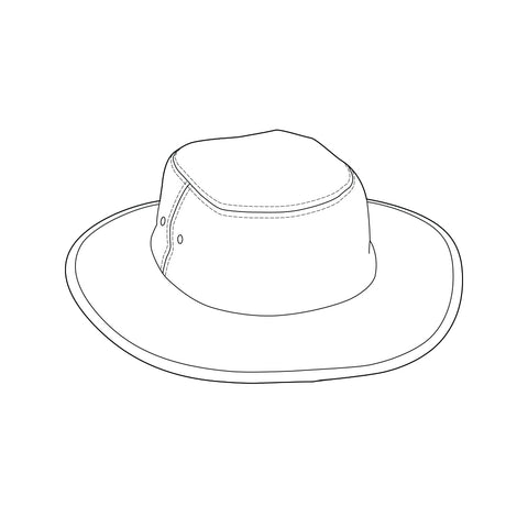 Bell Park CC Wide Brim Hat - White