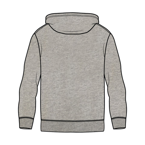 Carngham Linton FNC Fleece Hoodie - Grey Marle