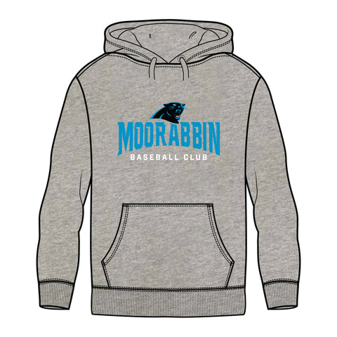 Moorabbin Baseball Club Fleece Hoodie - Grey Marle