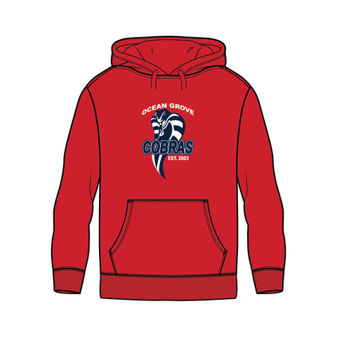 Ocean Grove Cobras Fleece Hoodie - Red