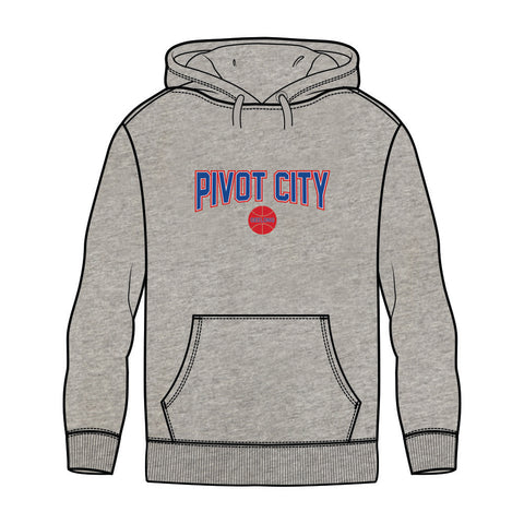 Pivot City Basketball Club Fleece Hoodie - Grey Marle