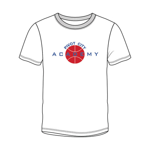 Pivot City Basketball Club Short Sleeve Tee - White