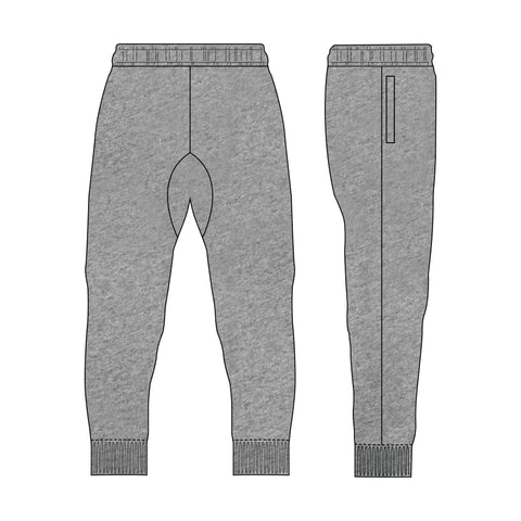 Tullamarine FC Fleece Trackpants - Grey Marle