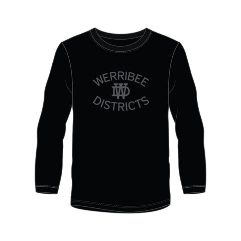 Werribee Districts FC Long Sleeve Tee - Black