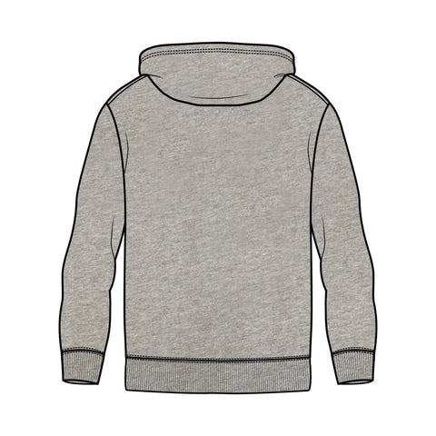 Wangaratta Junior Magpies Fleece Hoodie - Grey Marle