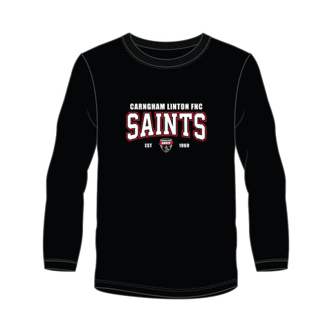 Carngham Linton FNC Long Sleeve Tee - Black