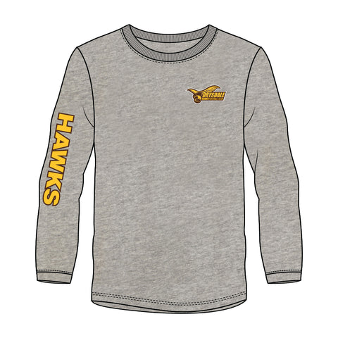 Drysdale FC Long Sleeve Tee - Grey Marle