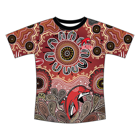 Frankston Dolphins JFC Indigenous Warm Up Top