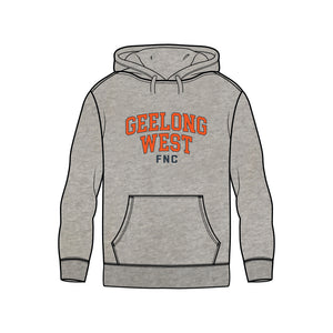 Geelong West FNC Fleece Hoodie - Grey Marle