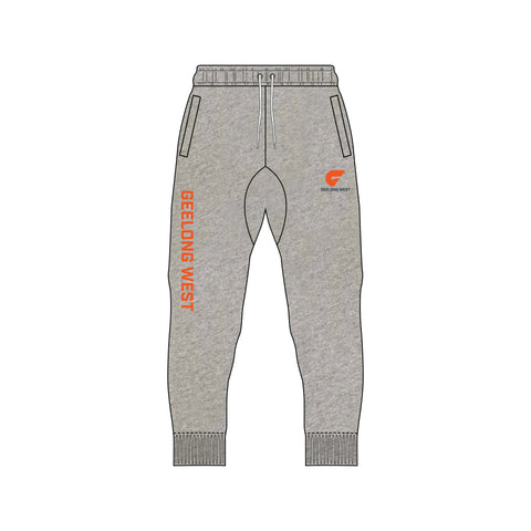 Geelong West FNC Fleece Trackpants - Grey Marle