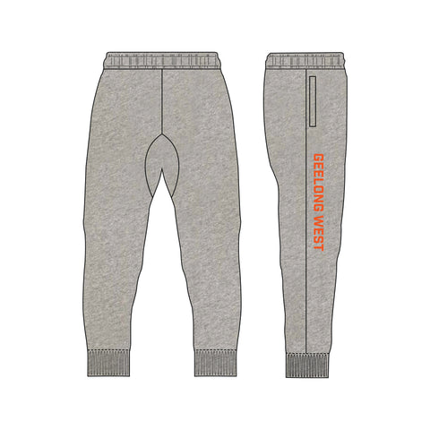 Geelong West FNC Fleece Trackpants - Grey Marle