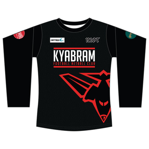 Kyabram FNC Netball Long Sleeve Warm Up Top