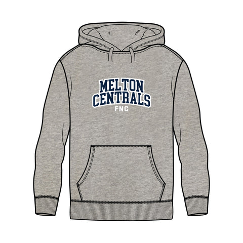 Melton Centrals FNC Fleece Hoodie - Grey Marle