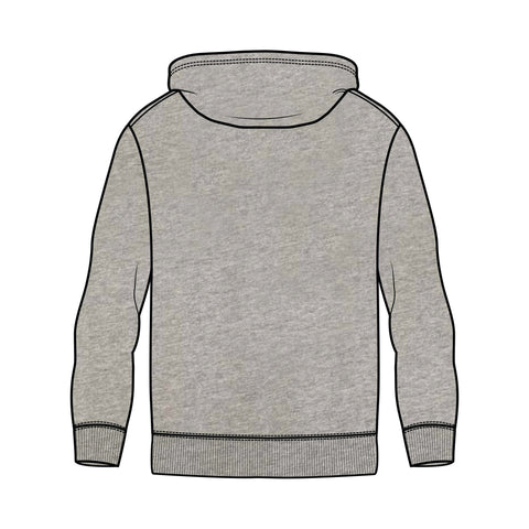 Melton FNC Fleece Hoodie - Grey Marle