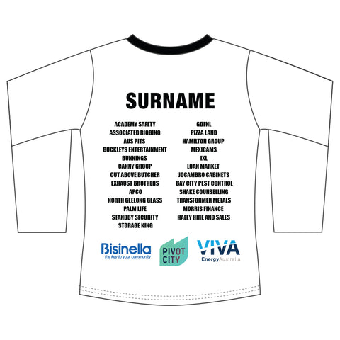 North Geelong FNC Reversible Long Sleeve Warm Up Top