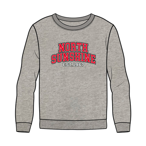 North Sunshine FC Crew Neck Sweater - Grey Marle