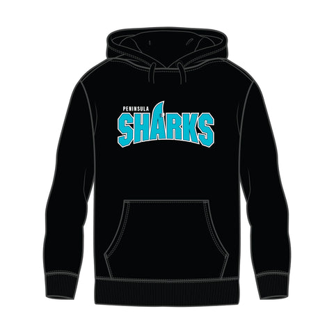 Peninsula Sharks FC Fleece Hoodie - Black