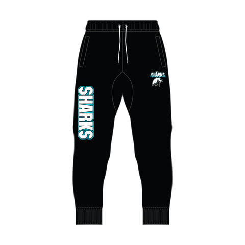 Peninsula Sharks FC Fleece Trackpants - Black