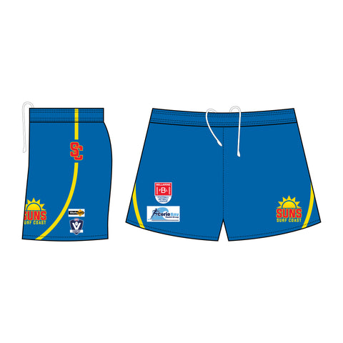 Surf Coast Suns Senior Football Playing Shorts - Clash