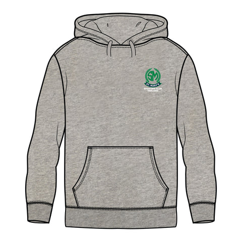 St Mary's SC Fleece Hoodie - Grey Marle