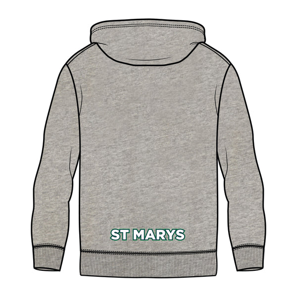 St Mary's SC Fleece Hoodie - Grey Marle
