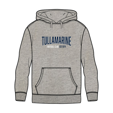 Tullamarine FC Fleece Hoodie - Grey Marle