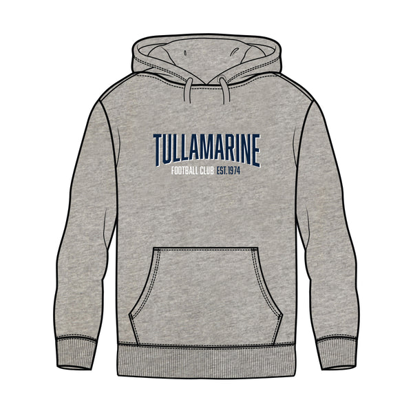 Tullamarine FC Fleece Hoodie - Grey Marle