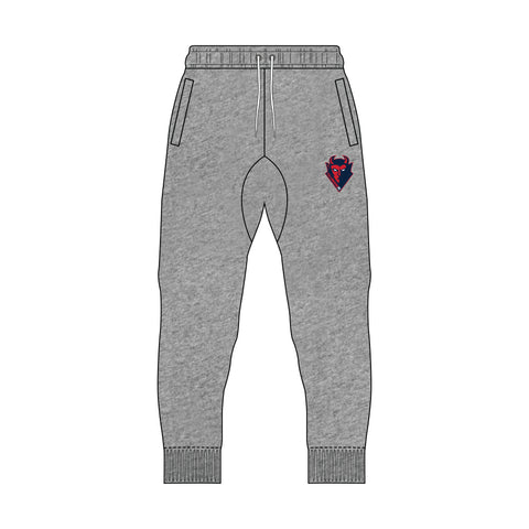 Tullamarine FC Fleece Trackpants - Grey Marle