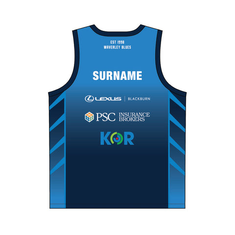 Waverley Blues FNC Warm Up Singlet