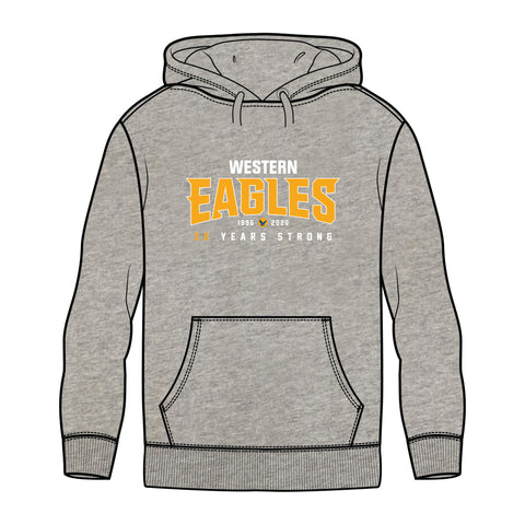 Western Eagles FNC Fleece Hoodie - Grey Marle