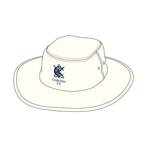 Carlton CC Wide Brim Hat - Cream