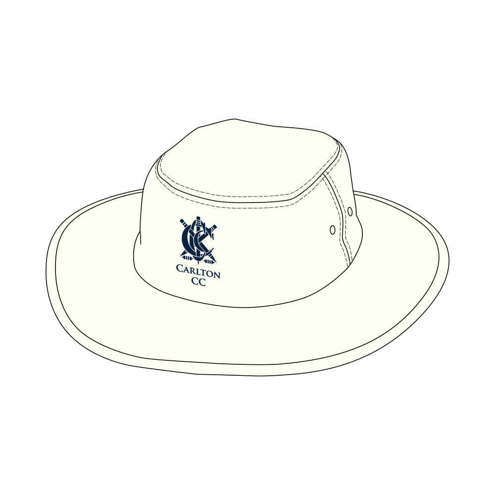 Carlton CC Wide Brim Hat - Cream