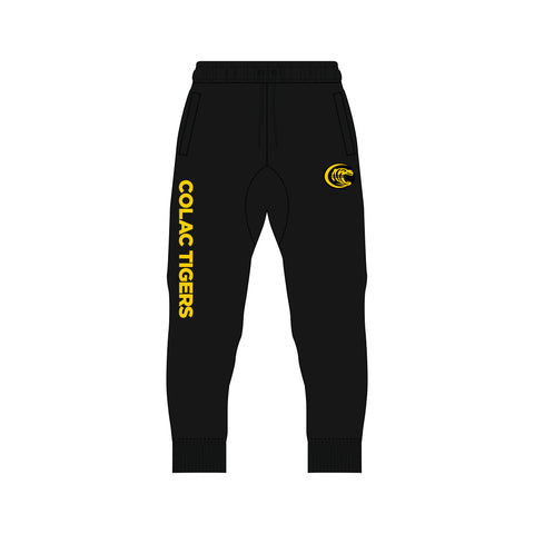 Colac Tigers FNC Fleece Trackpants - Black