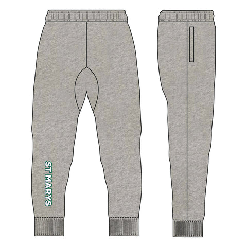 St Mary's SC Fleece Trackpants - Grey Marle